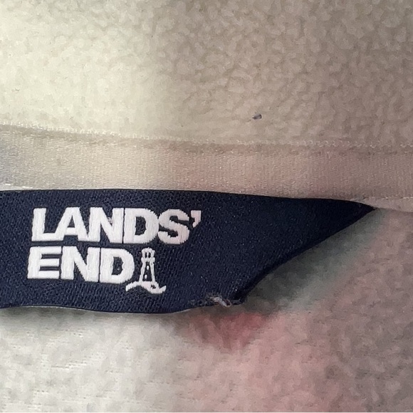 Lands' End Fleece Mock Neck Quarter Zip Fair Isle Dress Plus  Size 3X 24W 26W - Picture 5 of 9